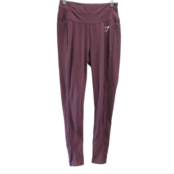 Gymshark Maroon High Rise  Leggings - Picture 1 of 4